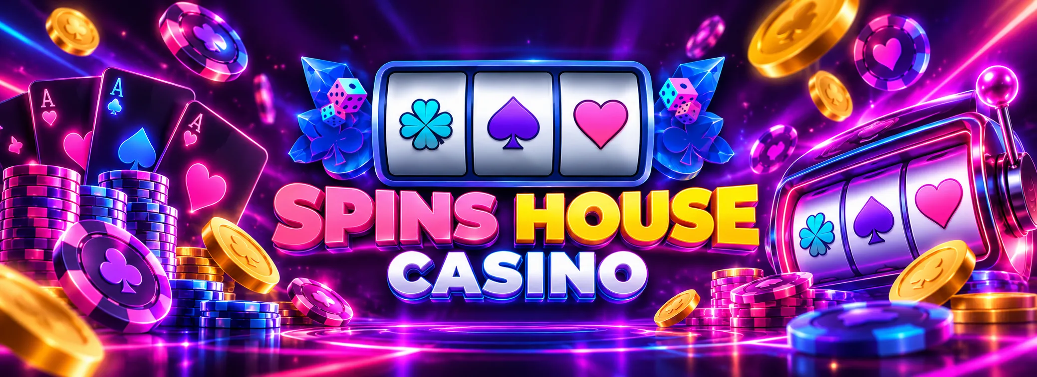 Spins House Casino welcome package banner showing 1200% up to £3,000 and 180 free spins